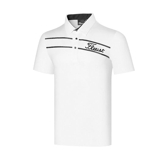 Men's golf short sleeve t-shirt summer sports polo quick dry breathable outdoor jersey top