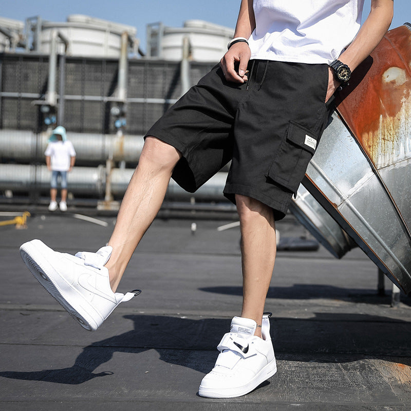 Cargo shorts men's summer sports casual short pants fashionable loose beach