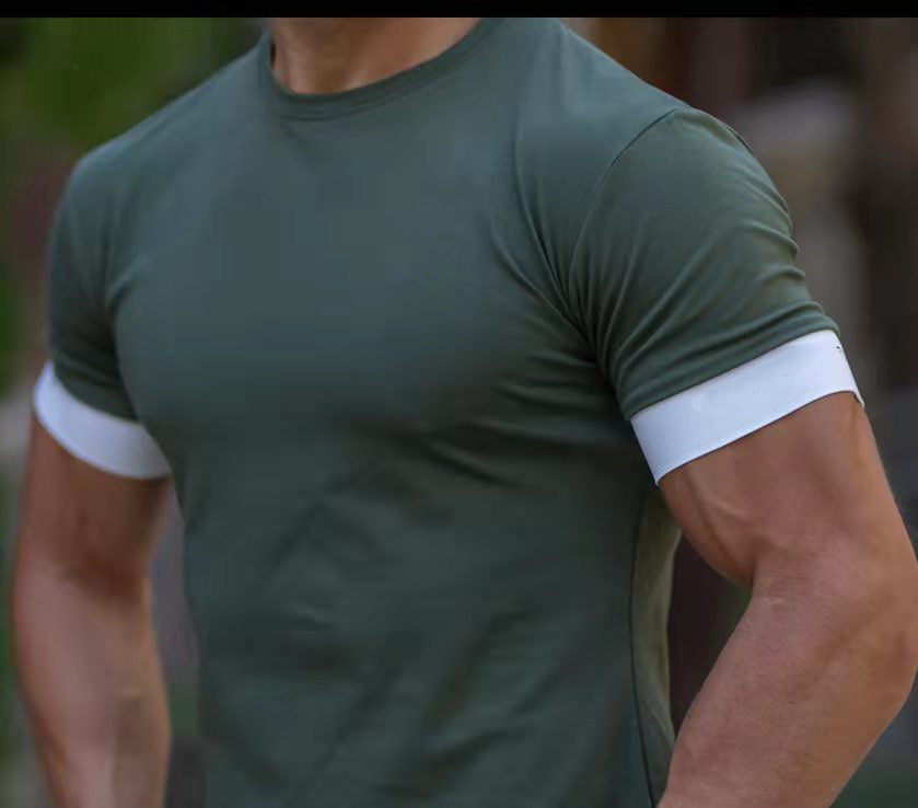 Men’s Crewneck Short Sleeve With Trim Color At Hem T-shirt