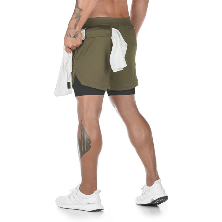 Camo Running Basketball Shorts Men Gym Sports Shorts 2 In 1 Quick Dry Workout Training Gym Fitness Jogging Pants Breathable